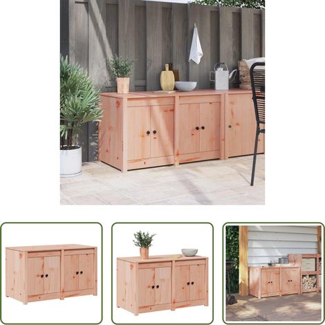 Küchenregal - Küchenschrank mit Regal Braun Eichen-Optik 106 x 55 x 64 cm (1/5)