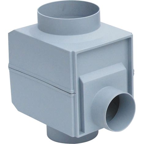 Garantia – Collecteur filtrant Regendieb gris – Raccord DN 32/50 pour cuve de récupération – Grille filtrante acier – Adapté pour descentes 80/100 mm