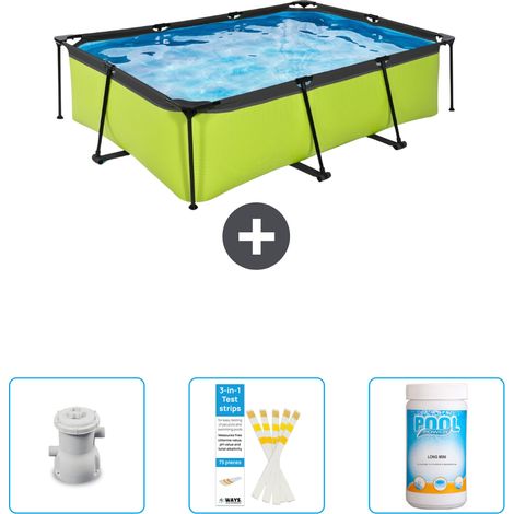 Exit Pool Rechteckig - 220x150x65 cm - 4-teilig SCB73 (1/4)