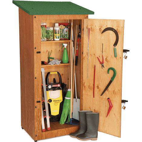 Casetta Portattrezzi In Legno Da Giardino Box Attrezzi per "Esterno" MADE IN ITALY Mod. Tevere L110 x P90 x H185