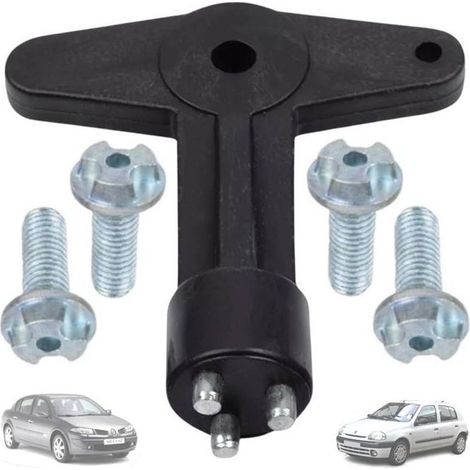 Clé Antivol Enjoliveur pour Renault Clio Espace Kangoo Megane, Opel - 7700422600 - Vis Jante - Écrou Enjoliveur - Cache-roues (1/5)