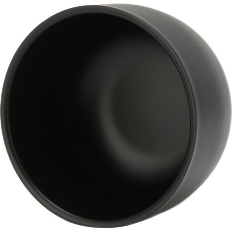Bol à raser noir en acier inoxydable pour crème et savon, idéal cadeau pour homme et père (1/5)