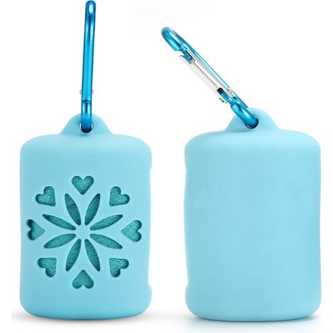Sports De Plein Air Cold Sense Silicone Pliant À Séchage Rapide Housse De Serviette Fraîche Running Sports Cold Serviette 4040cm Bleu ciel