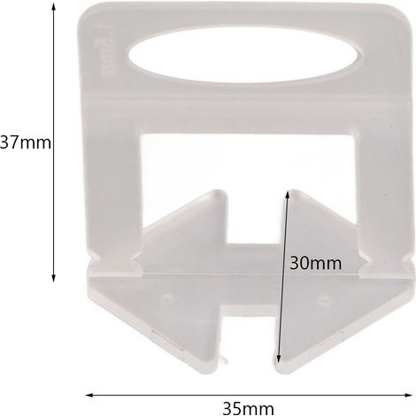 Base de nivellement de carrelage à insérer, repère, niveleur, base transparente, plastique en forme de croix (1/5)
