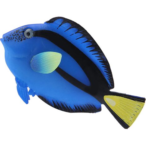 Décoration Aquarium Poissons Tropicaux Fluorescents Imitation (Chirurgien Bleu) (1/5)