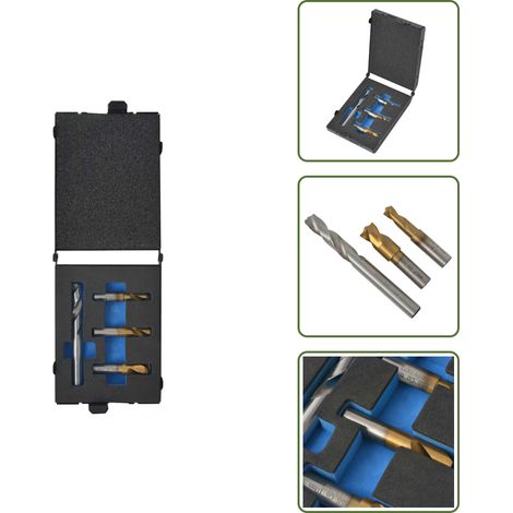 Ensemble de mèches Acier rapide Soudage par points 4 pcs - Méche De Perçage - Outil De Soudure - Acier Rapide - Outils De Garage - Outil Mécanique