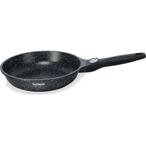 Poêle Effet Pierre Ø 24 cm - Techwood TP-24PO - Tous types de feux dont induction, Compatible four et lave-vaisselle (1/4)