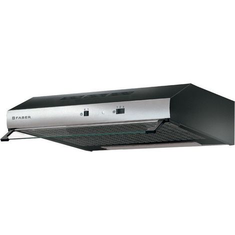 Cappa Sottopensile Faber Tch04 da 90 Nero con frontalino inox