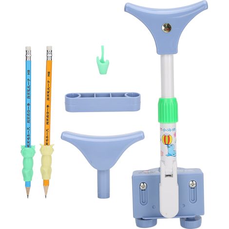 Correcteur de Posture Enfant, Support Dorsal Anti-Myopie pour Écriture et Bureau (Bleu) (1/5)