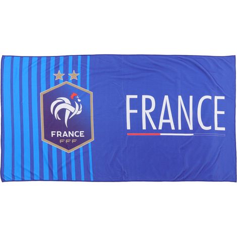 Serviette de Plage Fan 2022 avec Drapeau National 140x72cm - Idée Cadeau Équipe (1/5)