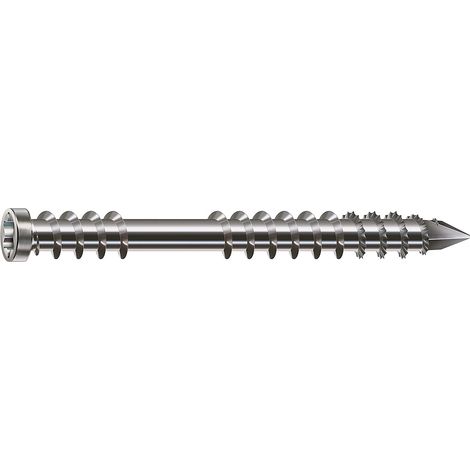 Vis Inox bois exotique A2 - SPAX  Couleurs vis: Argent - Ø / Longueur: 5 x 60 mm (400 vis)