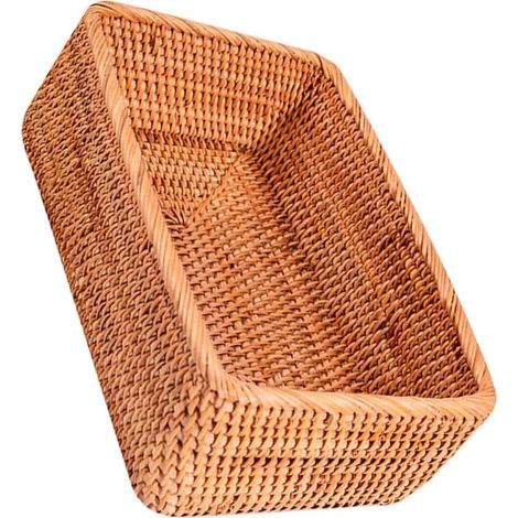 OUNONA Aufbewahrungsmöbel aus handgeflochtenem Rattan im rustikalen Stil (1/5)