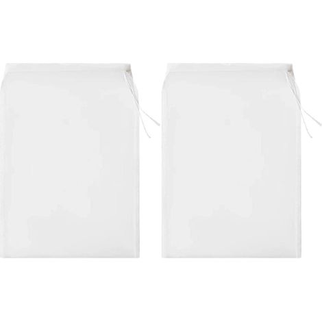 Sac à lait végétal avec cordon de serrage et sachet en étamine pour filtrer les jus de fruits et les soupes.