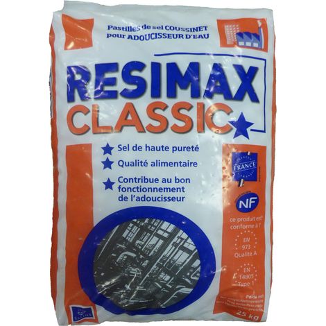 Topcar – Pastille de sel pour adoucisseur d'eau 4012901 – Sac de 25kg – Haute pureté – Norme NF – Contribue au bon fonctionnement de l'adoucisseur (1/2)