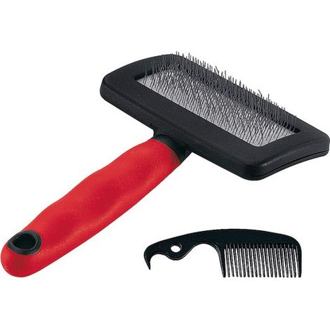 HAARKARDIERBÜRSTE FÜR HUNDE UND KATZEN Größe M - cm 16x9,8x3,3h