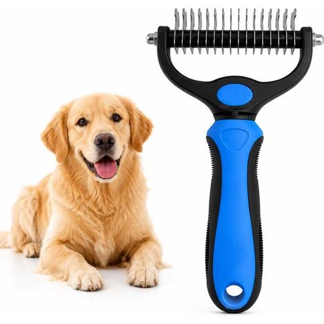 Peigne double face pour chien – Acier inoxydable – Multifonctionnel – Démêlage et soin du pelage (1/5)