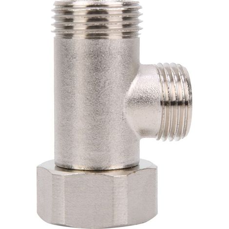 Vanne 3 voies en T pour pomme de douche, anti-rayures pour salle de bain (1/5)