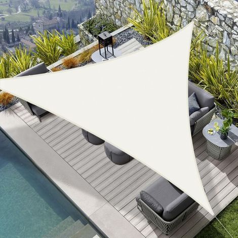 Rechteckiges Sonnensegel 2x2x2 m, wasserdichtes PES-Sonnensegelgewebe, 95 % UV-Schutz, für den Außenbereich, Garten, Terrasse und Camping, inklusive Befestigungsmaterial (1/5)