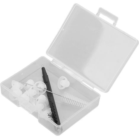 Amplificateur auditif à dômes ouverts, souples, légers, monocouches, outils de nettoyage remplaçables avec brosses S (1/5)