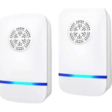 2er-Pack Ultraschall-Schädlingsbekämpfer, elektronische Insekten- und Nagerabwehr gegen Mücken, Mäuse, Kakerlaken, Ratten, Bettwanzen, Spinnen, Ameisen und Fliegen, für Zuhause, Lager und Küche (1/4)