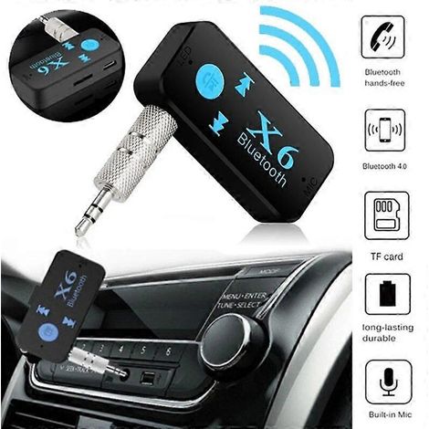 Récepteur Bluetooth pour voiture 1 x 6, prise jack 3,5 mm, récepteur audio Bluetooth pour voiture, adaptateur Bluetooth sans fil (1/5)