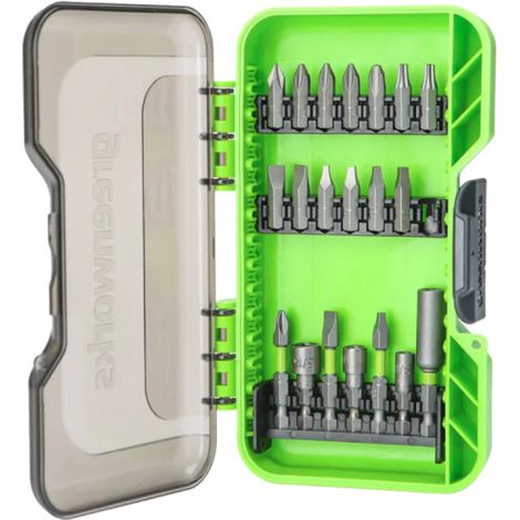 Set mit 20 Bits für Schraubendreher GREENWORKS - APT-20IRDK-GW