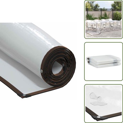 vidaXL Transparente Plane mit Ösen 5x8 m Polyethylen (1/5)