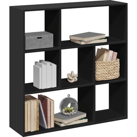 Raumteiler-Bücherregal Schwarz 102x29x103,5 cm Holzwerkstoff
