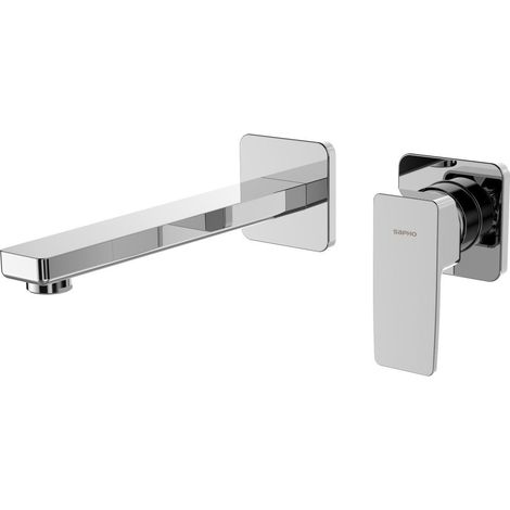 Sapho Tursi - Mitigeur de lavabo encastré, installation 2 trous, avec corps d'encastrement, chrome TI018 (1/2)