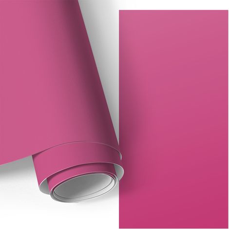 Selbstklebefolie - Möbelfolie - Türfolie Selbstklebende - Klebefolie - Tapete Küche - Aufkleber Folie - Intensives Rosa 50x100 cm
