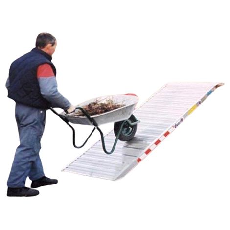 Longueur de rampe 3.00m - Hauteur à franchir de 900mm - charge max 300kg pour empattement 750mm - Vendue à l'unité - 67.618