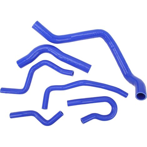 Kit de 6 durites de refroidissement en silicone pour radiateur, compatible avec Honda Civic Type R EK EG B16A B18C B20B (1992-2000), bleu. (1/5)