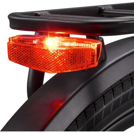Feu arrière vélo LED 220-240° Large Faisceau, IPX4/5, 6-60V vélo électrique/vélo, StVZO (1/5)