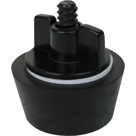 – Winterverschlussstopfen für 1 1/2"-Pools – Schwarz – Dichtet Filterrohre ab – Kompatibel mit 50 mm (1/5)