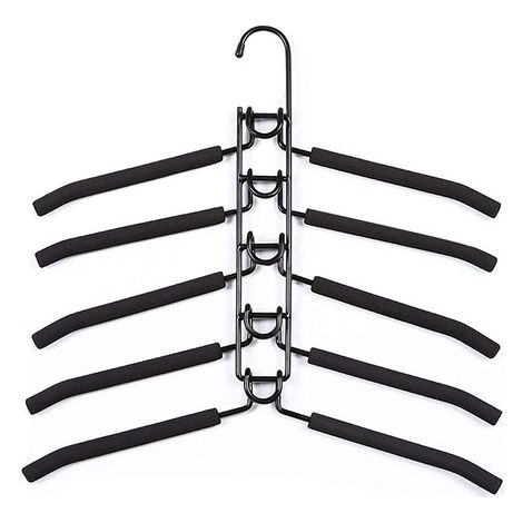 Cintre 5-en-1 - EVA et Fer - 40 x 38 cm - Noir - 1 Pièce (1/5)