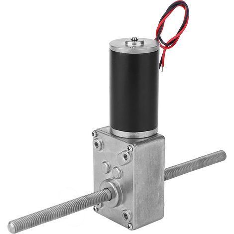 Réducteur de vitesse à vis sans fin Turbo, boîte de vitesses en métal à Double arbre 24V, moteur M8 à filetage droit (290) (1/5)