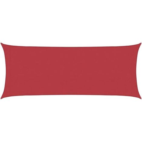 Voile d'ombrage, 160 g/m², rouge, 2 x 4,5 m, polyéthylène haute densité (1/5)