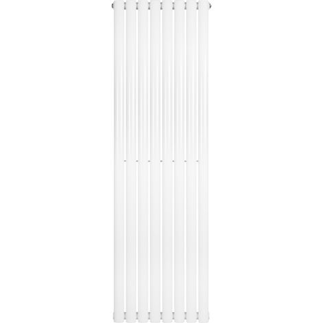 Radiatore Verticale Design Ovale Colonna Singola Bianco 1600x480 mm