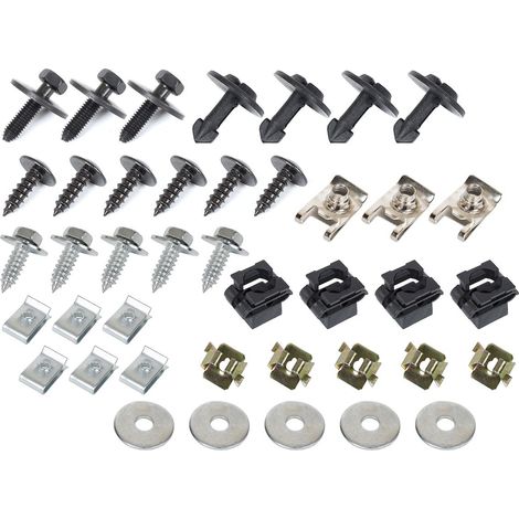 Juego de 41 clips de montaje para la tapa del motor del Audi A6 C5 / Avant 97-05.
