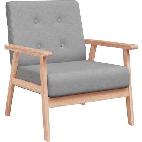 Fauteuil en tissu gris foncé (1/5)
