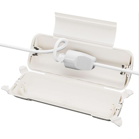 Boîte Électrique Étanche Boitier Etanche Electrique Exterieur IP44 (29x11x7,5cm) – Boîtier Extérieur pour Rallonges, Câbles, Décorations Vacances, Lumières Noël, Outils Électriques (1/5)