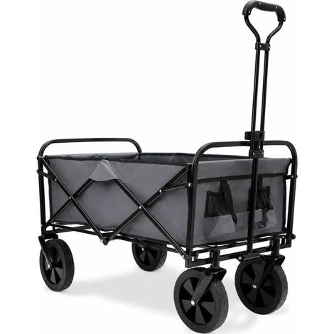 Carrello Portatutto Pieghevole Tuttofare in Acciaio Tessuto con Manico (1/4)
