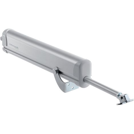 Vérin électrique type Raywin 450 N – Course 235/300 mm – Tension 220 V – Finition gris RAL 7035 – Largeur max vantail 1250 mm – Communello