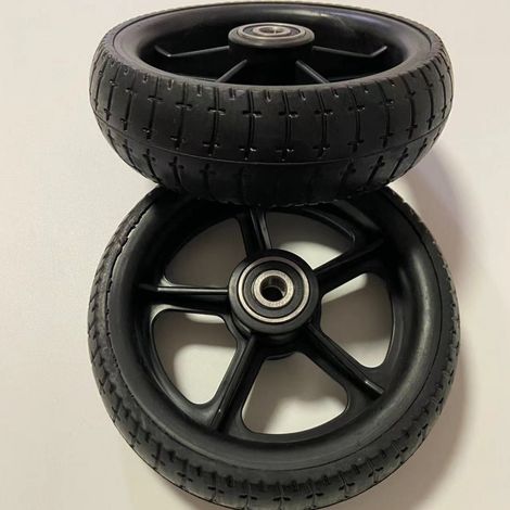 Pneus pleins 6.3x44, pneus pleins 6.3x44 pour la roue entière, ensemble de roue avant 6.3x2, pneus pleins sans air de 6,3 pouces.