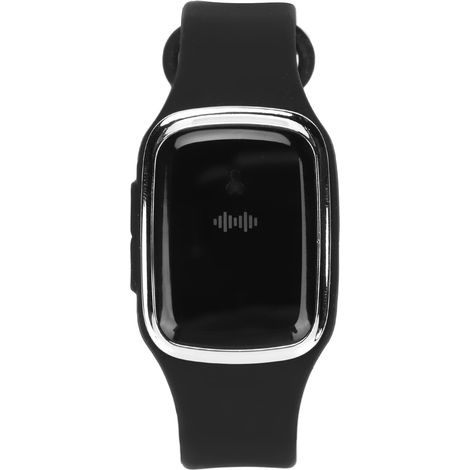 Montre anti-moustiques à ultrasons, charge rapide, 3 vitesses, bracelet USB ajustable pour adultes et enfants, noir