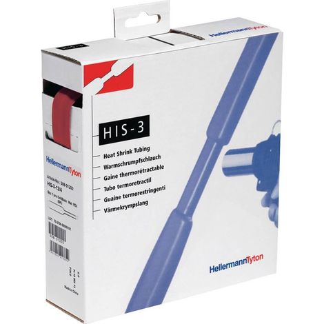 Hellermann Tyton 308-31802 funda termorretráctil roja 4 m
