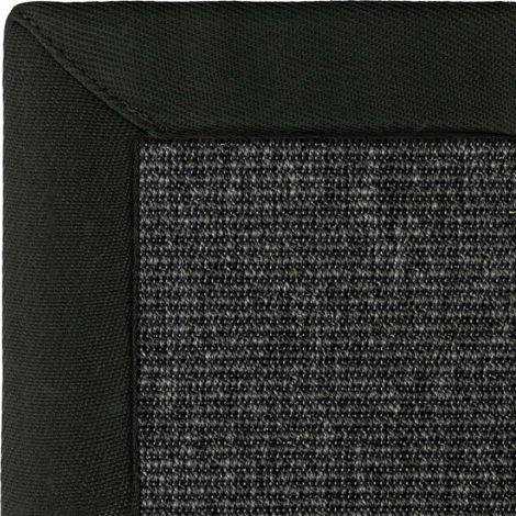 Tapis intérieur / extérieur Nusa - Gris ardoise - Ganse noire - 140 x 200 cm (1/3)