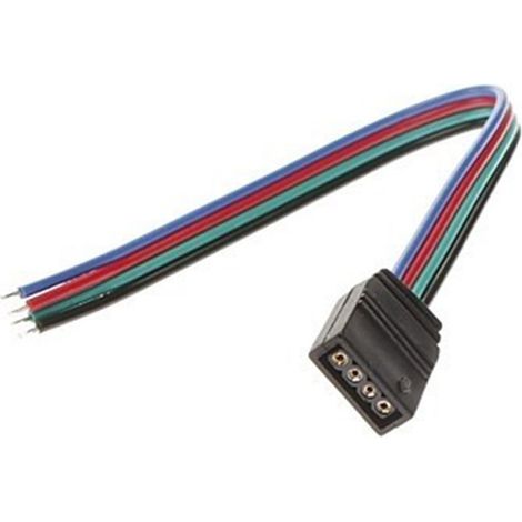Connecteur avec raccord femelle pour ruban RGB 12V