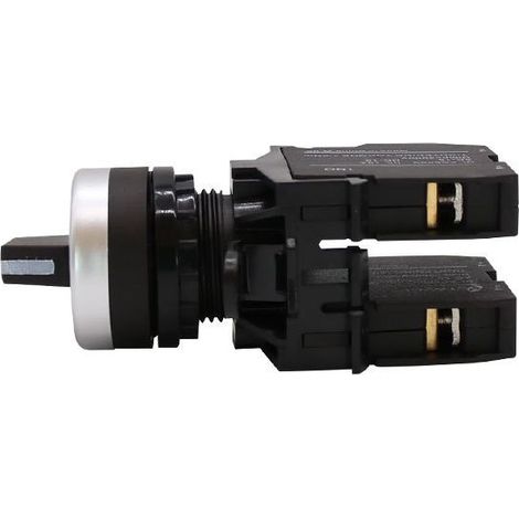 LA42-20X/3 Three-position rotary button switch CJK22, 22 mm opening, two normally open bases. (1/4)
