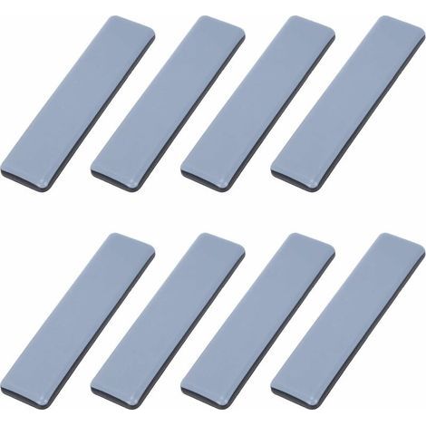 Patins Meubles Lourds Patins Téflon Auto-adhésif Rectangle Anti-vibration Patins Glisseurs pour Meubles Bleu/Black Dérapage Super planeurs (8 Pièces 25mm100mm) (1/4)